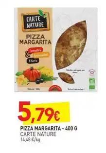 Carte nature - pizza margarita