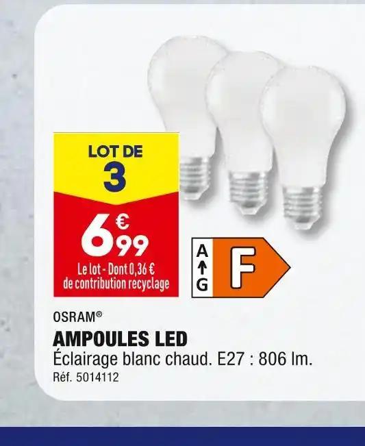 OSRAM AMPOULES LED