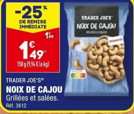 TRADER JOE’S NOIX DE CAJOU