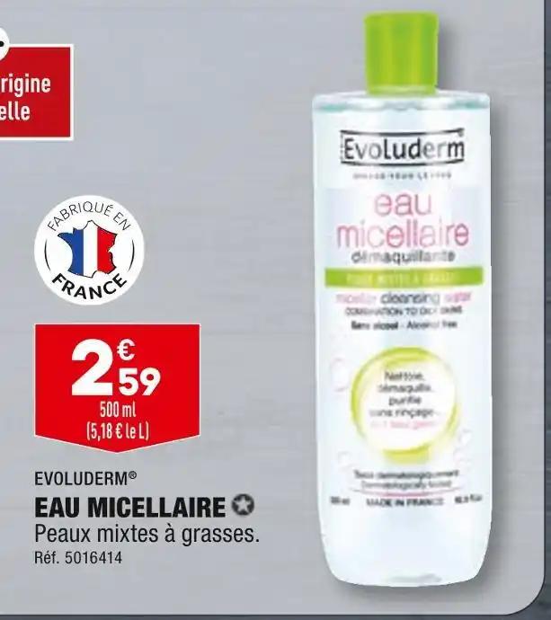 EVOLUDERM EAU MICELLAIRE