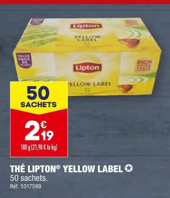 LIPTON THÉ YELLOW LABEL