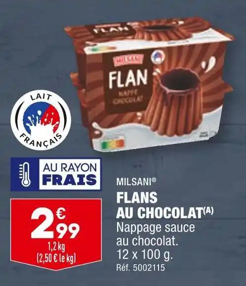 MILSANI FLANS AU CHOCOLAT
