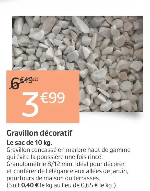 Gravillon décoratif