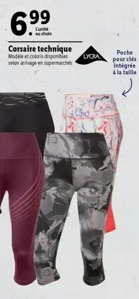 Lycra - corsaire technique