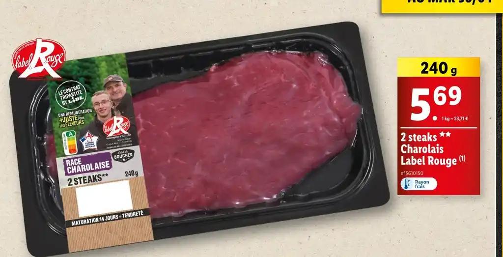 Steaks Charolais