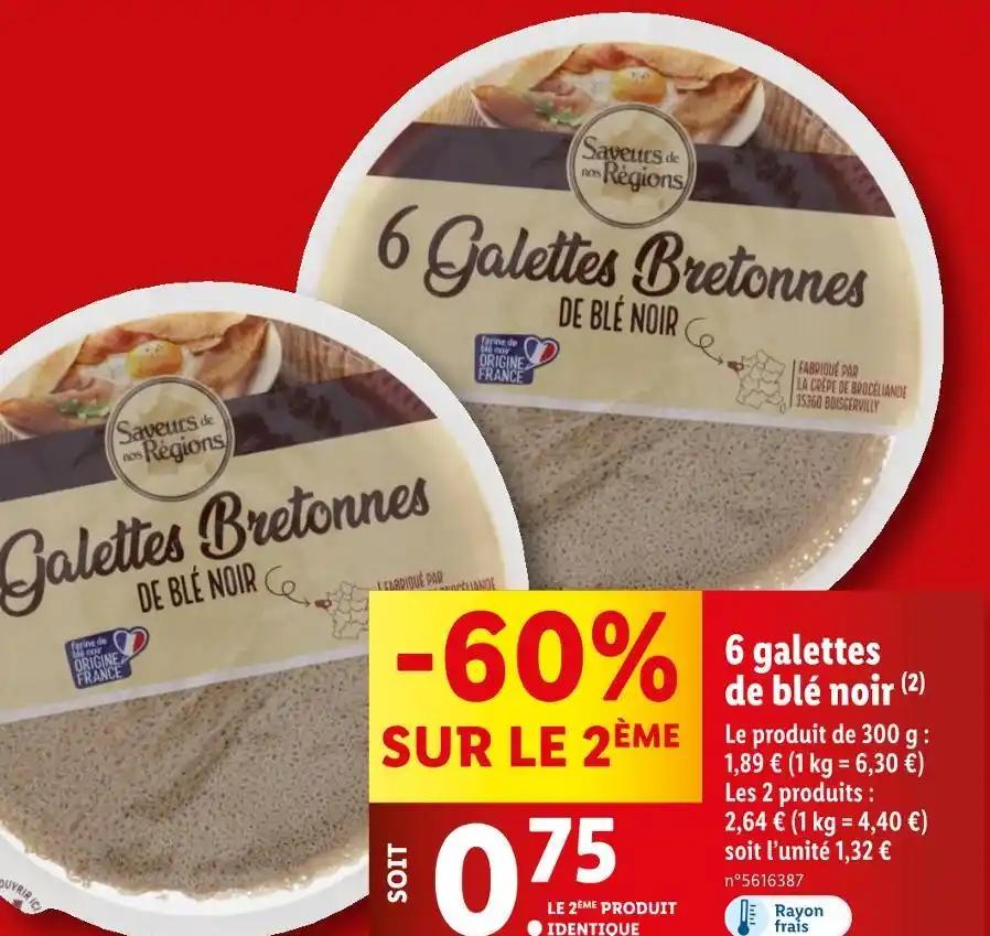 6 galettes de blé noir