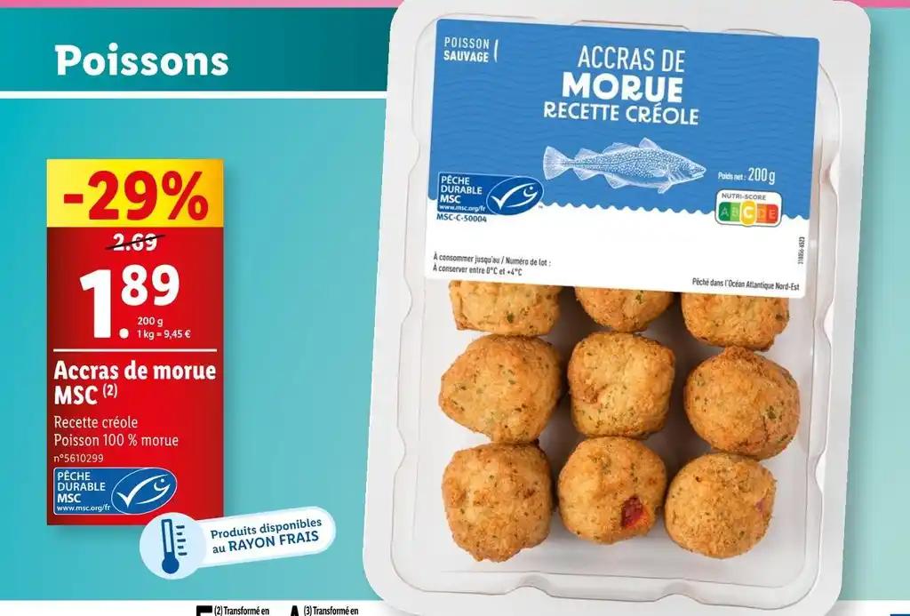 TÉGÉE Accras de morue MSC