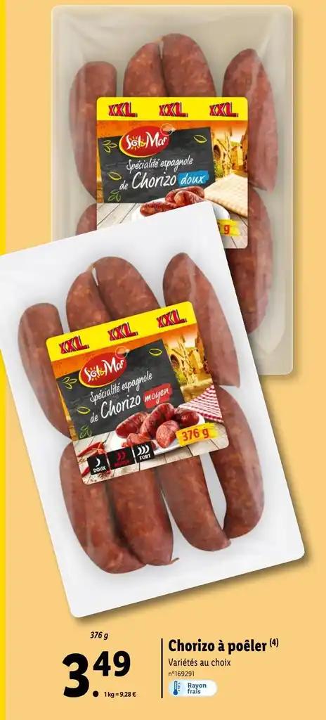 Chorizo à poêler