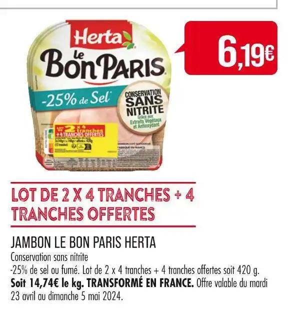 HERTA JAMBON LE BON PARIS