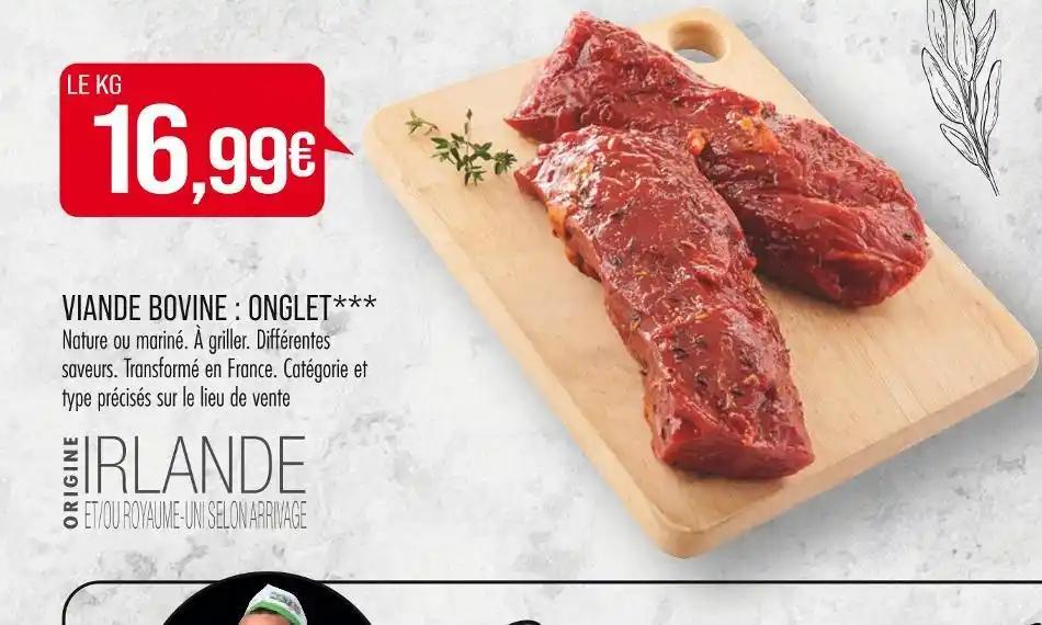 VIANDE BOVINE : ONGLET