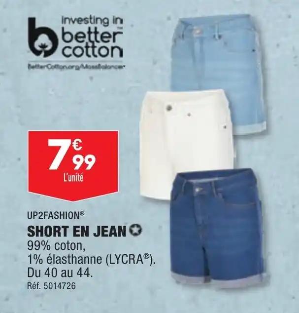 UP2FASHION® SHORT EN JEAN ✪