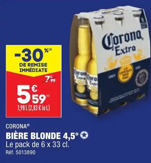 CORONA® BIÈRE BLONDE 4,5