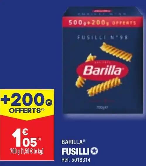 BARILLA® FUSILLI✪