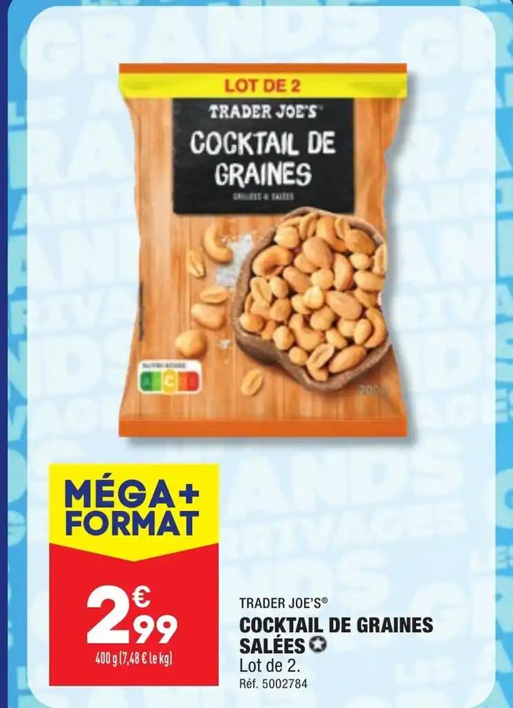 COCKTAIL DE GRAINES SALÉES ✪