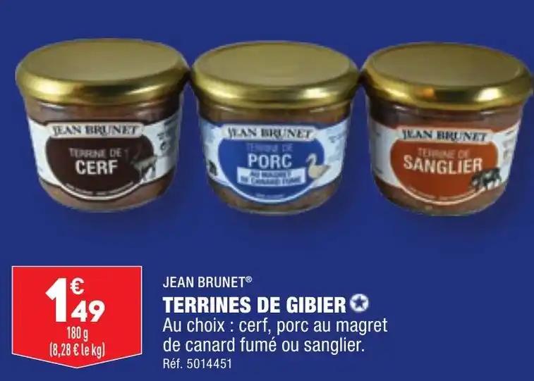 TERRINES DE GIBIER