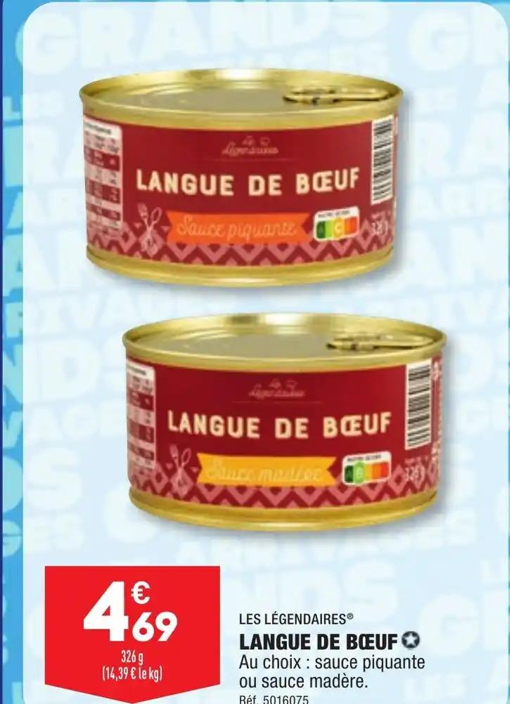 LANGUE DE BŒUF✪