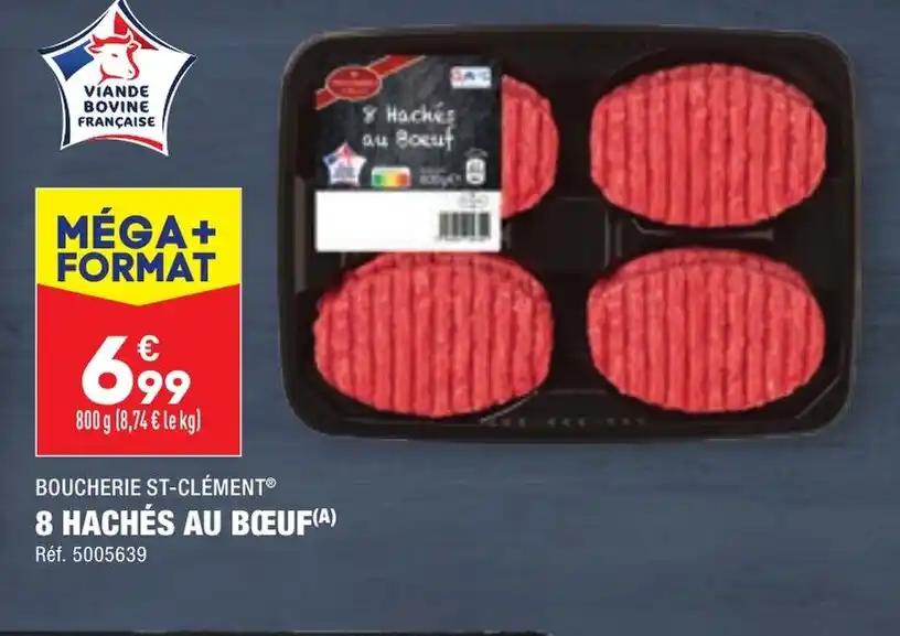8 HACHÉS AU BŒUF(A)