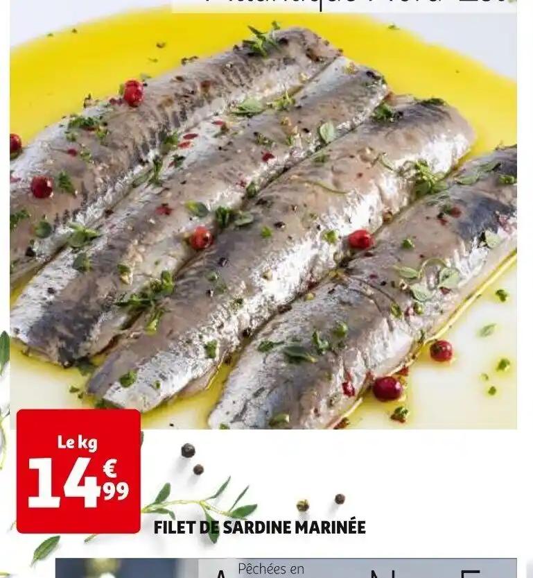FILET DE SARDINE MARINÉE