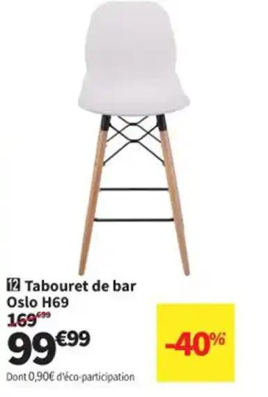 Tabouret de bar Oslo H69