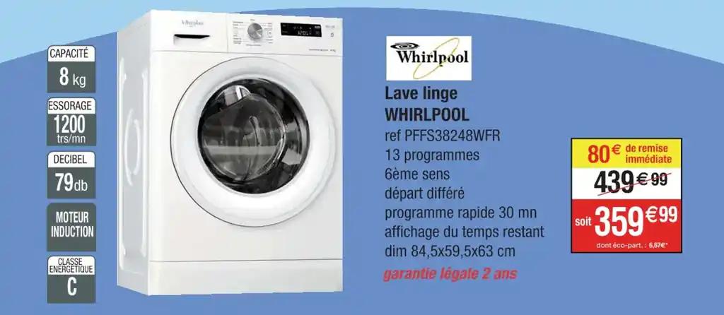 Lave linge WHIRLPOOL