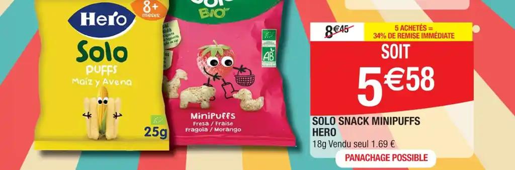 SOLO SNACK MINIPUFFS HERO
