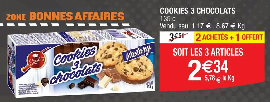COOKIES 3 CHOCOLATS