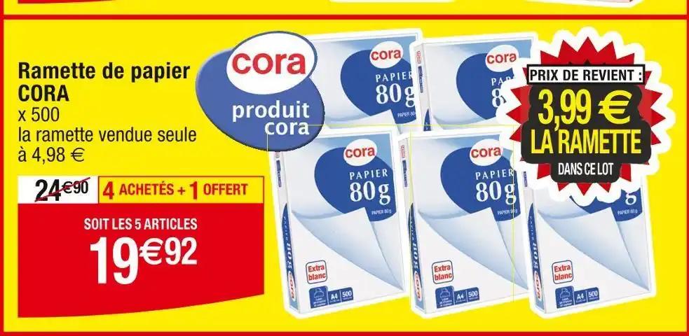 CORA Ramette de papier