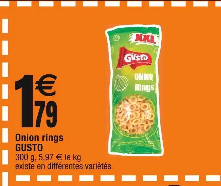 GUSTO Onion rings