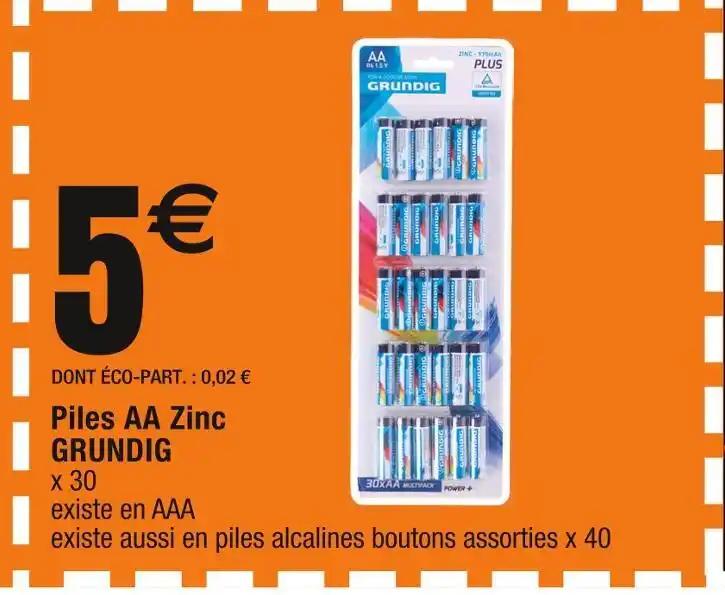 GRUNDIG Piles AA Zinc