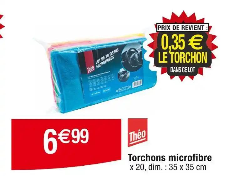Théo Torchons microfibre