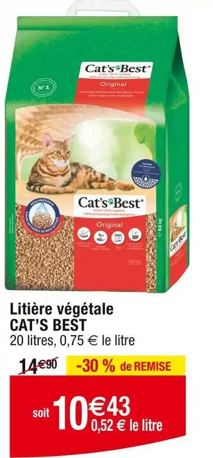 CAT’S BEST Litière végétale