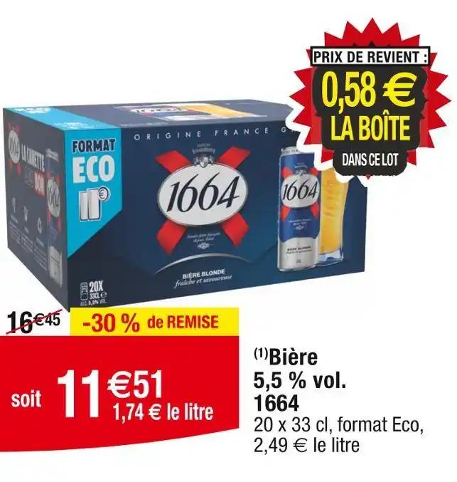1664 Bière 5,5 % vol