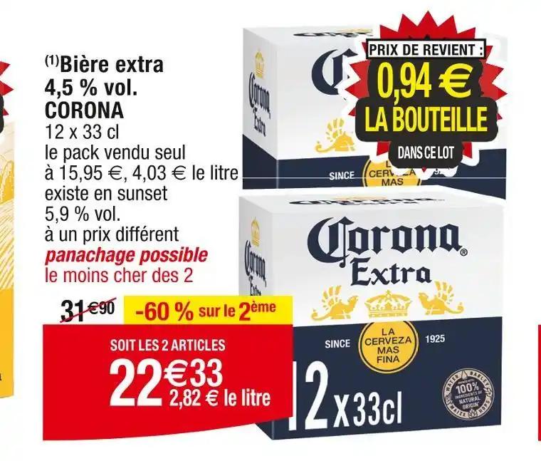 CORONA Bière extra 4,5 % vol