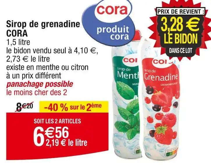 CORA Sirop de grenadine