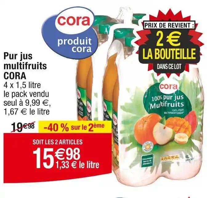 CORA Pur jus multifruits