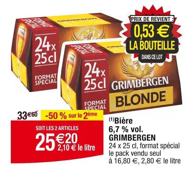 GRIMBERGEN Bière 6,7 % vol