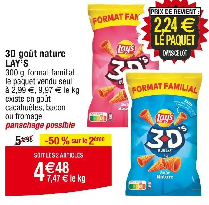 LAY’S 3D goût nature