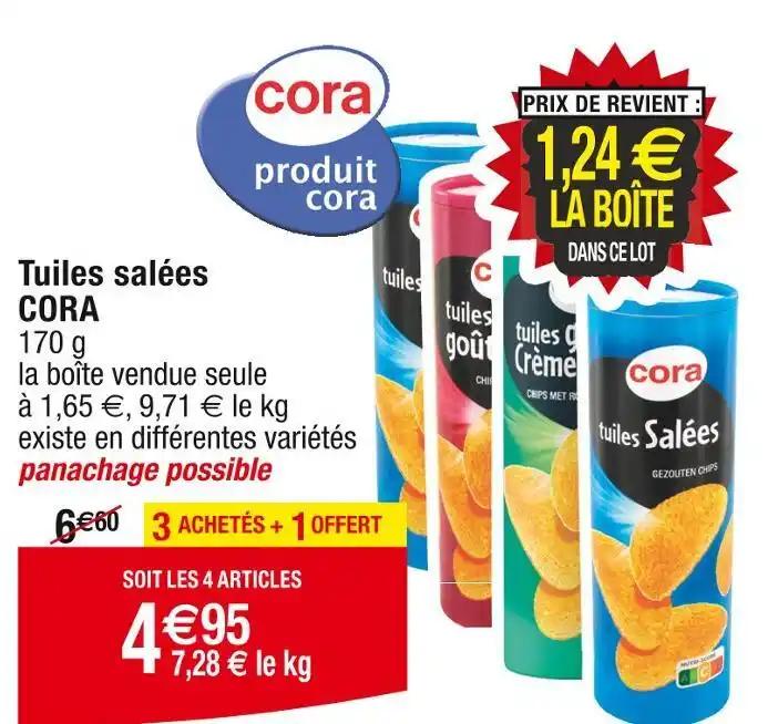 CORA Tuiles salées