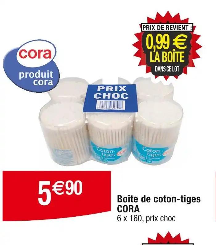 CORA Boîte de coton-tiges