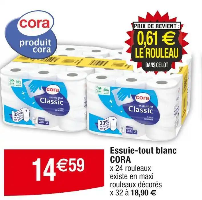 CORA Essuie-tout blanc