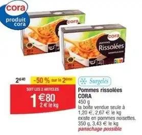 Cora - pommes rissolées