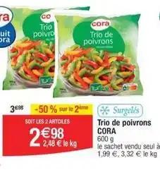 Cora - trio de poivrons