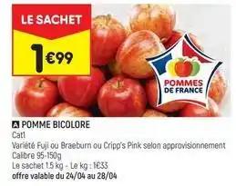 Pomme bicolore