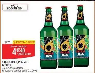 Meteor - bière ipa 6,2 % vol