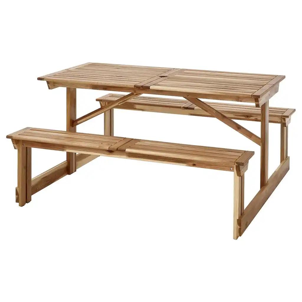 Lerholmen Table pique-nique, acacia extérieur