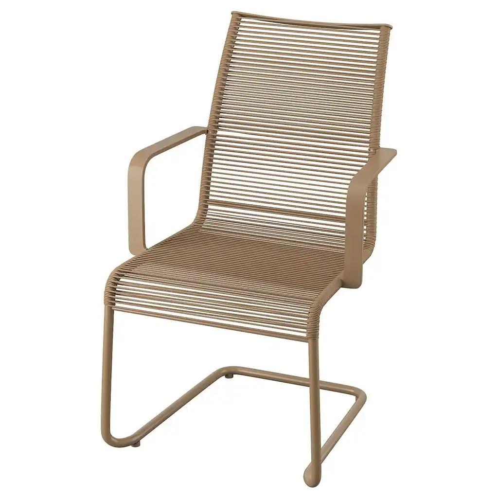 VÄsman Chaise avec accoudoirs, extérieur, brun