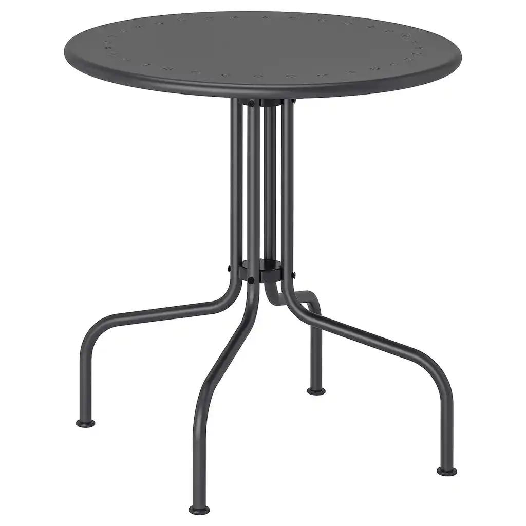 LÄckÖ Table, extérieur, gris, 70 cm