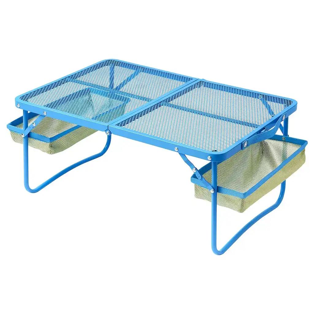 StrandÖn Table pliante, bleu, 74x43 cm