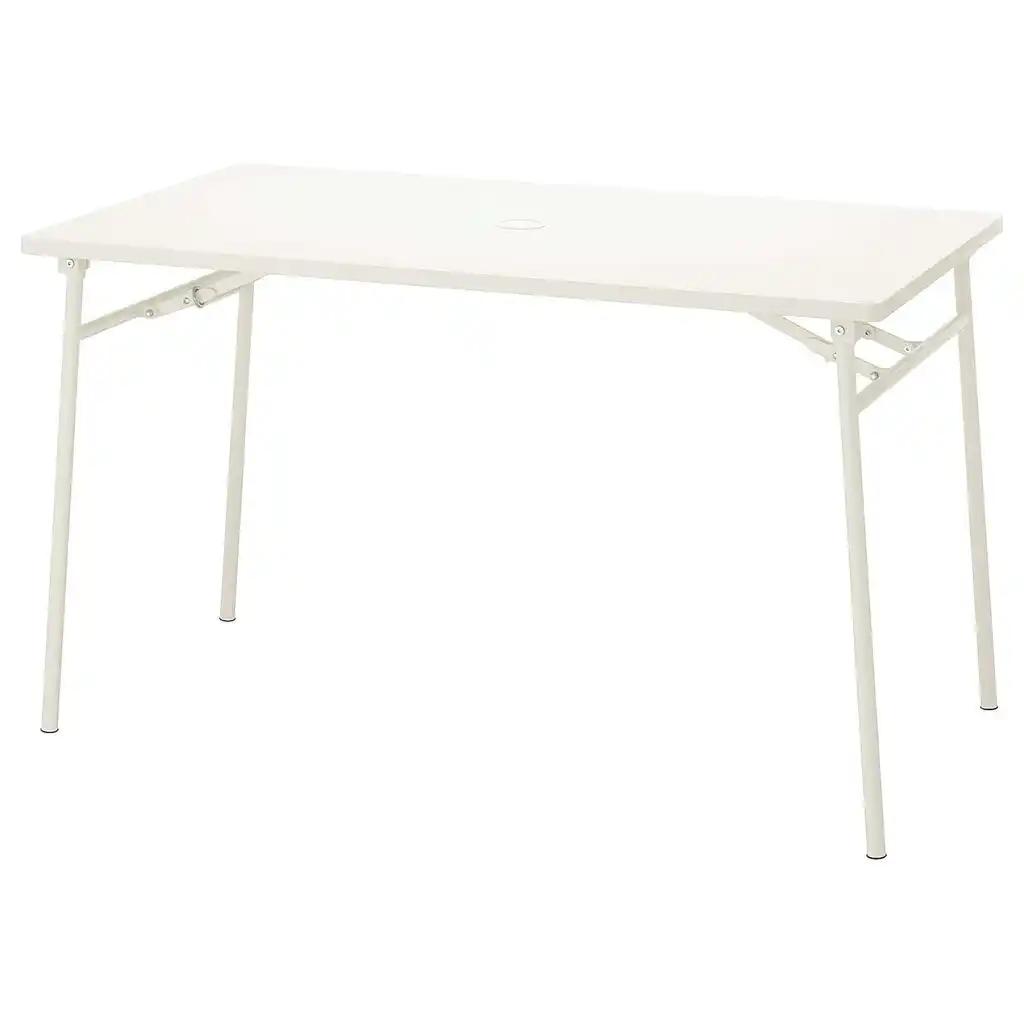 TorparÖ Table, extérieur, blanc/pliable, 130x74 cm