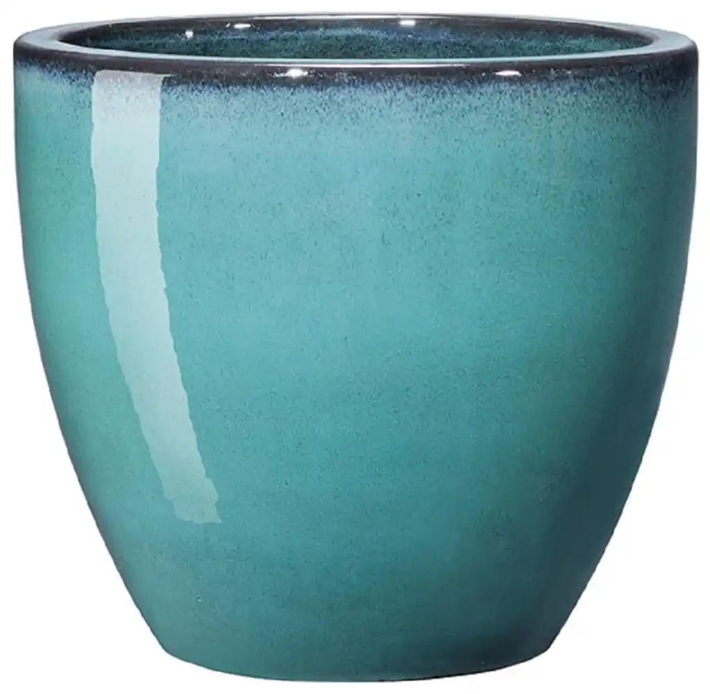 Deroma - Vase émaillé Azulejos D.22,5 x H.19,3 - coloris assortis